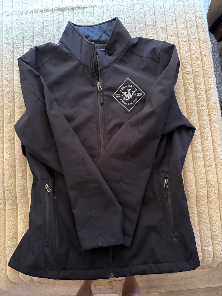 John Wayne Western Woman’s Fitted Working Black Softshell Jacket